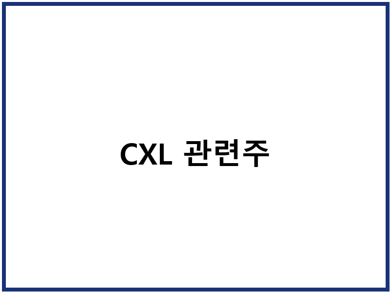 CXL 관련주